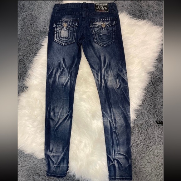 True Religion Blue Washed Jeans - Picture 3 of 4